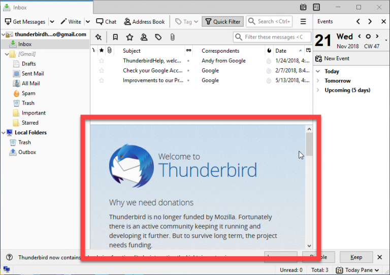 Зависает thunderbird на astra linux